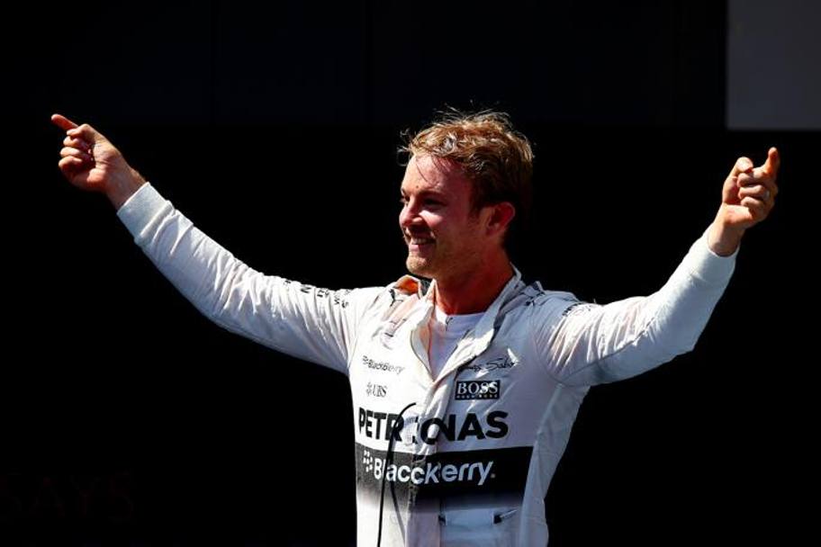 Rosberg torna a sorridere. Getty